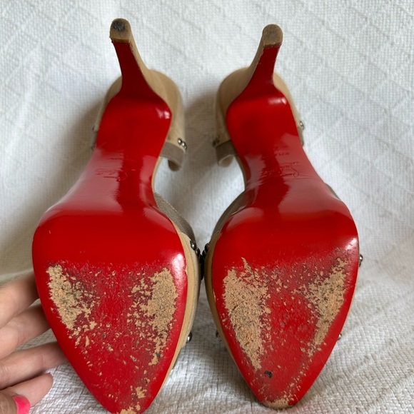 Christian Louboutin Henry D'Orsay Pumps Size US 8.5/EU 39 - Picture 8 of 12